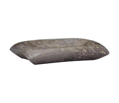 vidaXL Lavabo Gris 50x35x10 cm Marbre
