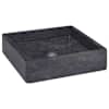 vidaXL valamu, must, 40x40x10 cm, marmor