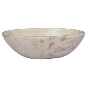 vidaXL valamu, kreemjas, 53 x 40 x 15 cm, marmor