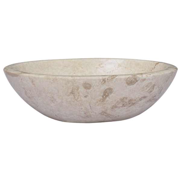 vidaXL valamu, kreemjas, 53 x 40 x 15 cm, marmor