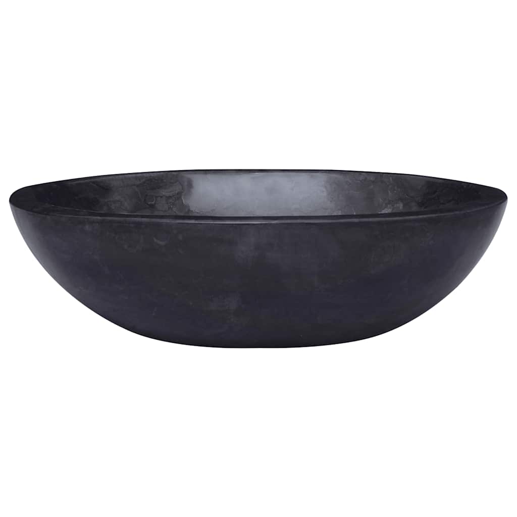 vidaXL Gootsteen 53x40x15 cm marmer zwart afbeelding