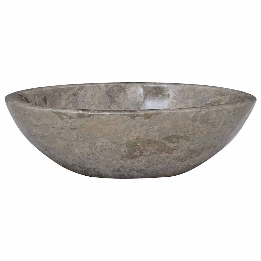 vidaXL Gootsteen 53x40x15 cm marmer grijs afbeelding