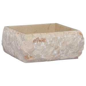 vidaXL valamu, kreemjas, 30x30x13 cm, marmor