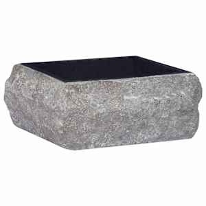 vidaXL valamu, must, 30x30x13 cm, marmor