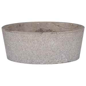 vidaXL valamu, hall, &Oslash;40 x 15 cm, marmor