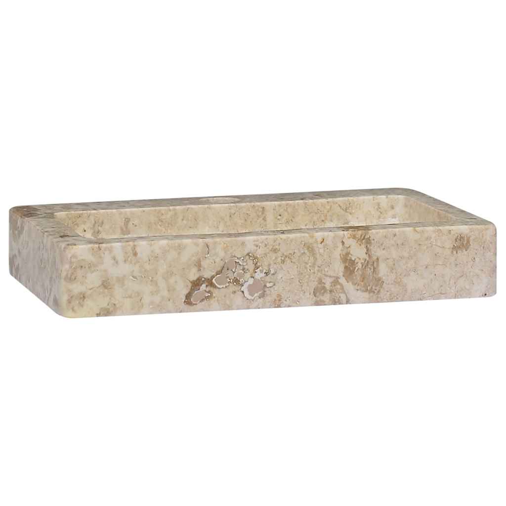 Thumbnail - vidaXL Wandwaschbecken Creme 38x24x6,5 cm Marmor