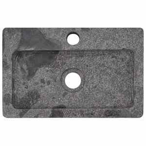 vidaXL seinale kinnitatav valamu, hall, 38x24x6,5 cm, marmor