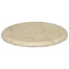 vidaXL lauaplaat, kreemjas, &Oslash; 40 x 2,5 cm, marmor