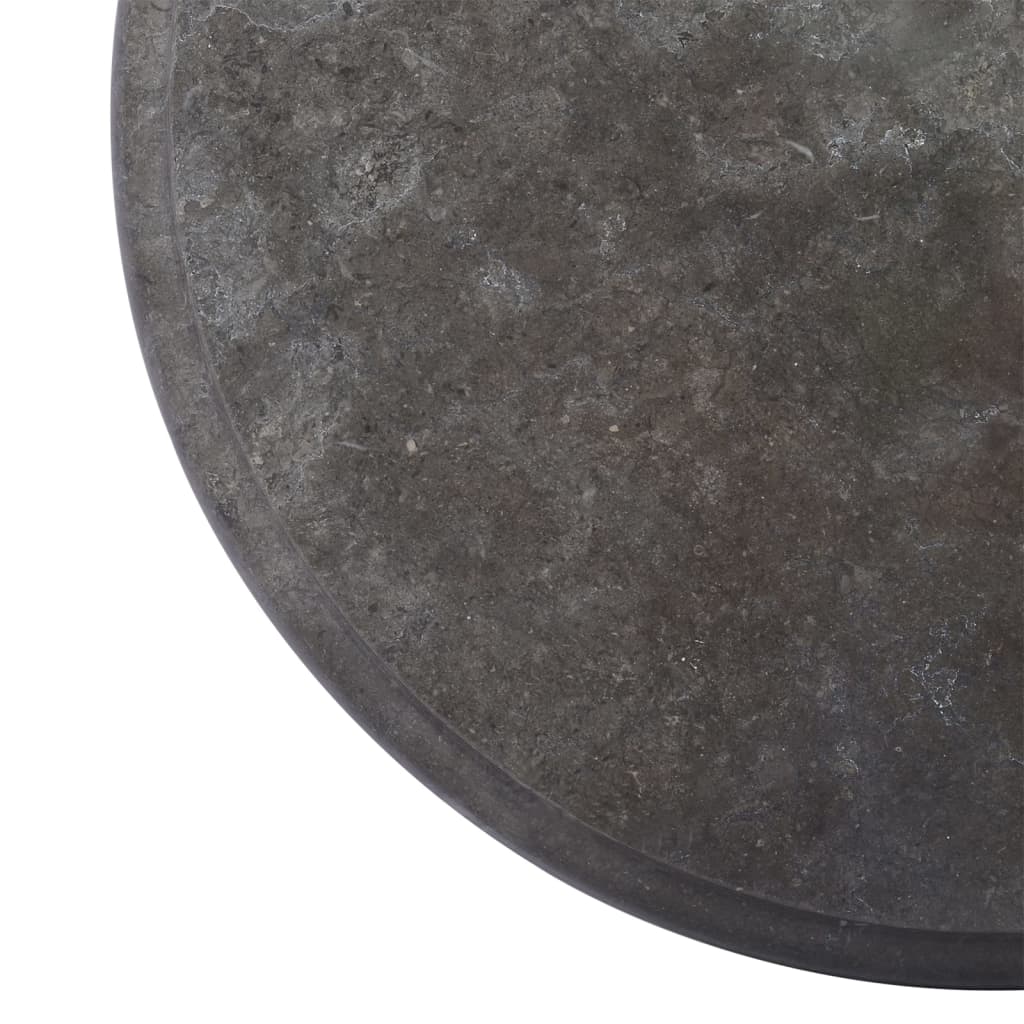 Fekete márvány asztallap Ø40 x 2,5 cm 