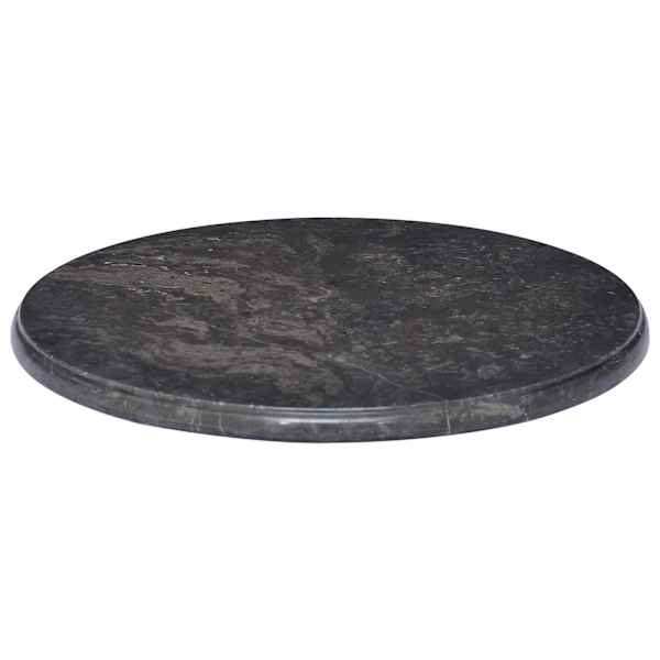 vidaXL lauaplaat, must, &Oslash; 50 x 2,5 cm, marmor
