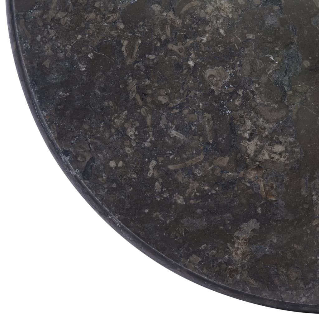 Fekete márvány asztallap Ø50 x 2,5 cm 