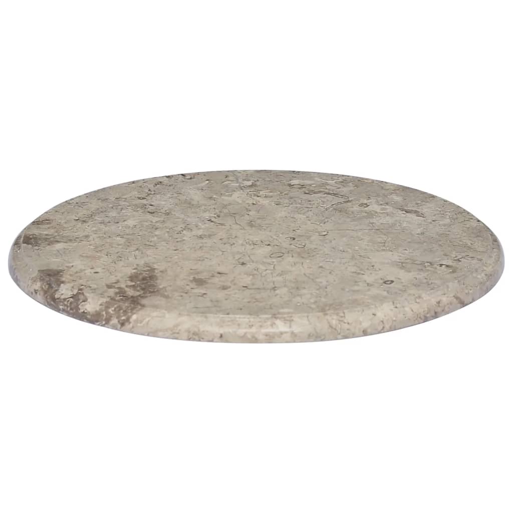 Stolní deska šedá Ø 50 x 2,5 cm mramor