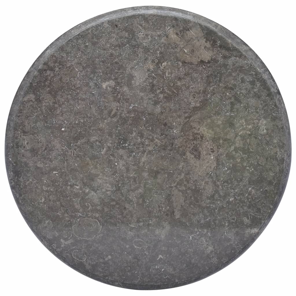 vidaXL Table Top Black Ã23.6"x1" Marble