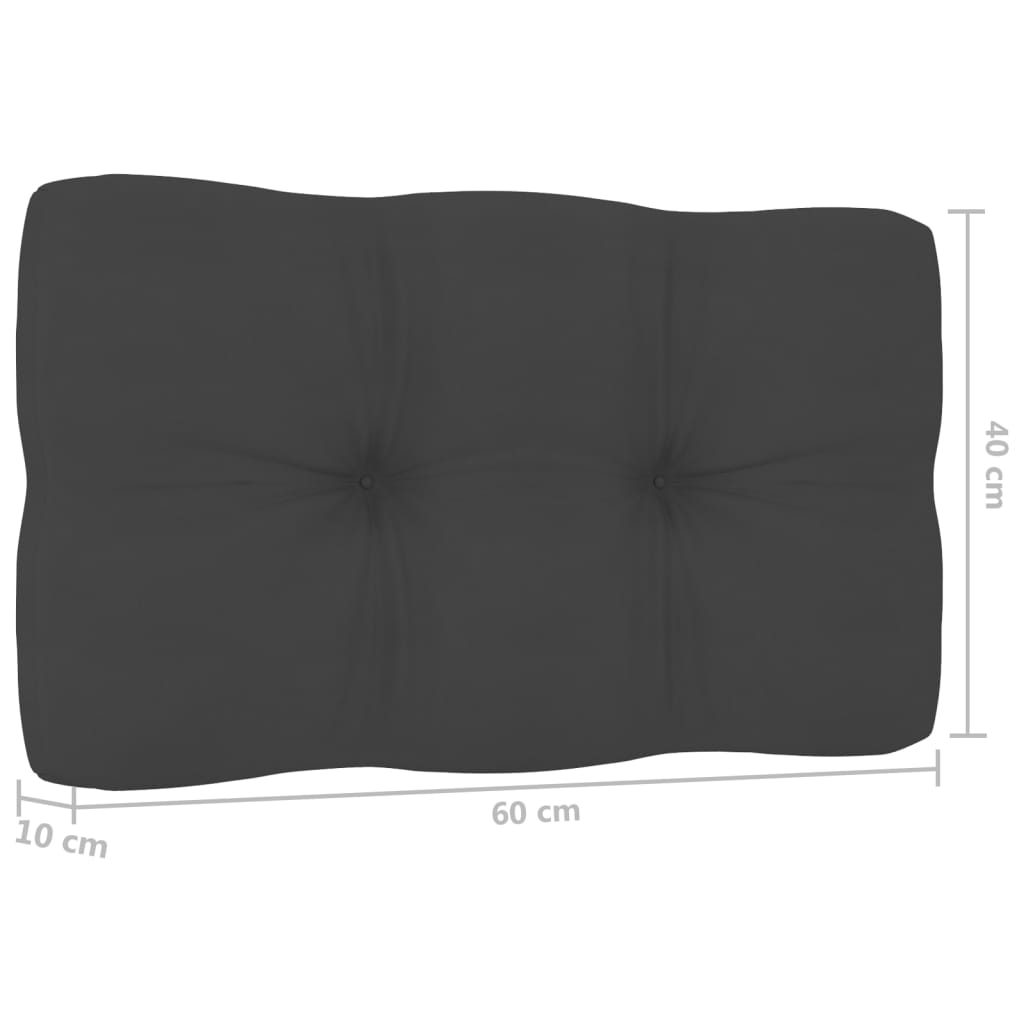 Градински лаундж комплект 4 части с възглавници импрегниран бор