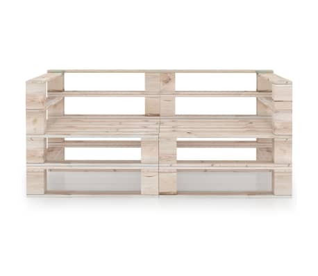 vidaXL Ogrodowa sofa 2-os. z palet, drewno sosnowe
