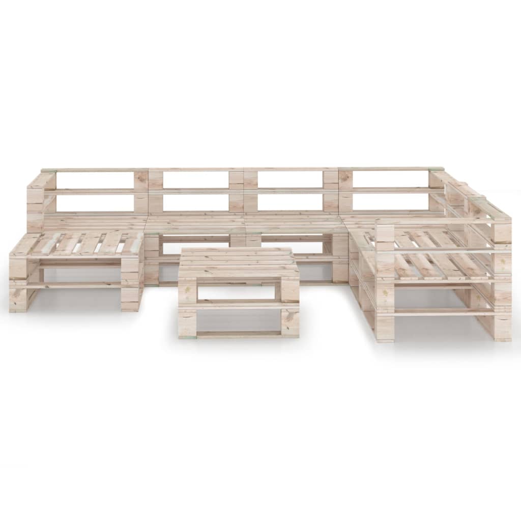 

vidaXL 8-delige Loungeset pallet grenenhout