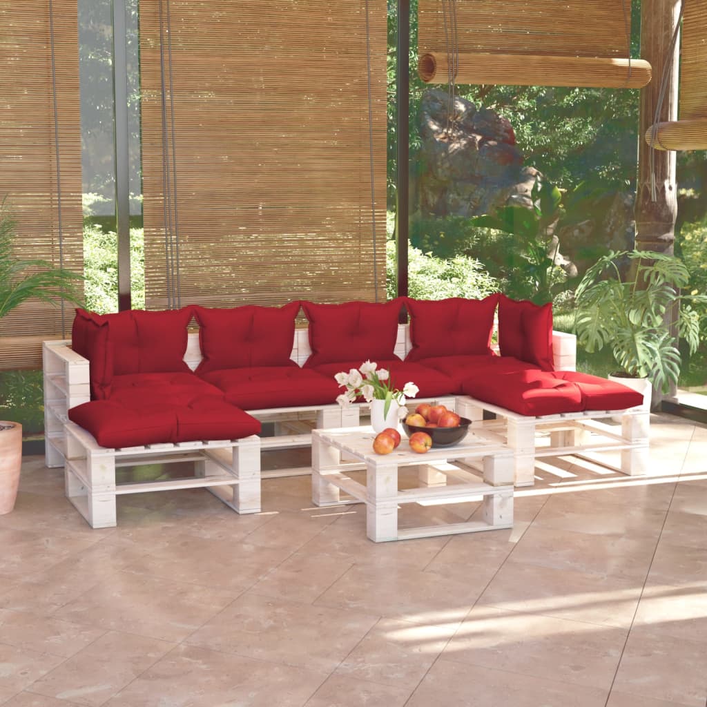 Sofá de centro em paletes p/ jardim pinho impregnado a verde Loja