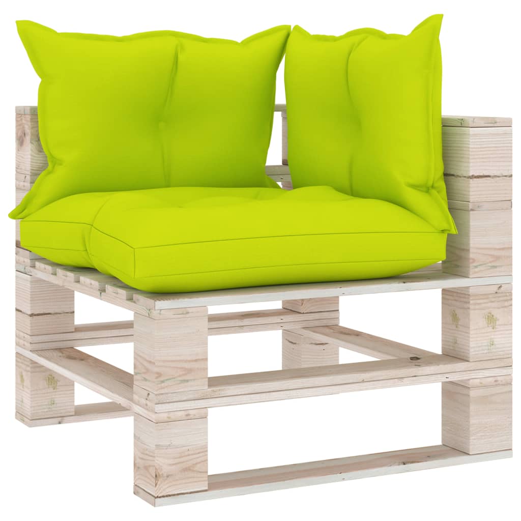 

vidaXL 7-delige Loungeset met kussens pallet grenenhout