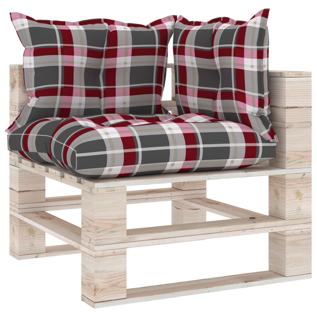 

vidaXL 7-delige Loungeset met kussens pallet grenenhout