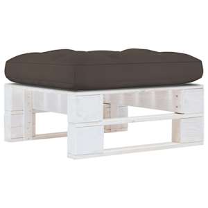 Vrtni tabure iz palet bela impregnirana borovina