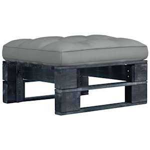 Vrtni tabure iz palet črna impregnirana borovina