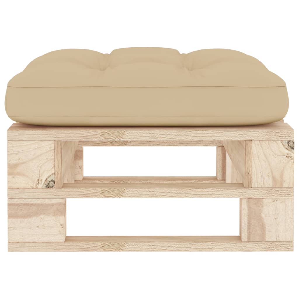 vidaXL Tuinhocker pallet geïmpregneerd grenenhout afbeelding
