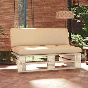 Vrtni srednji kavč iz palet impregnirana borovina