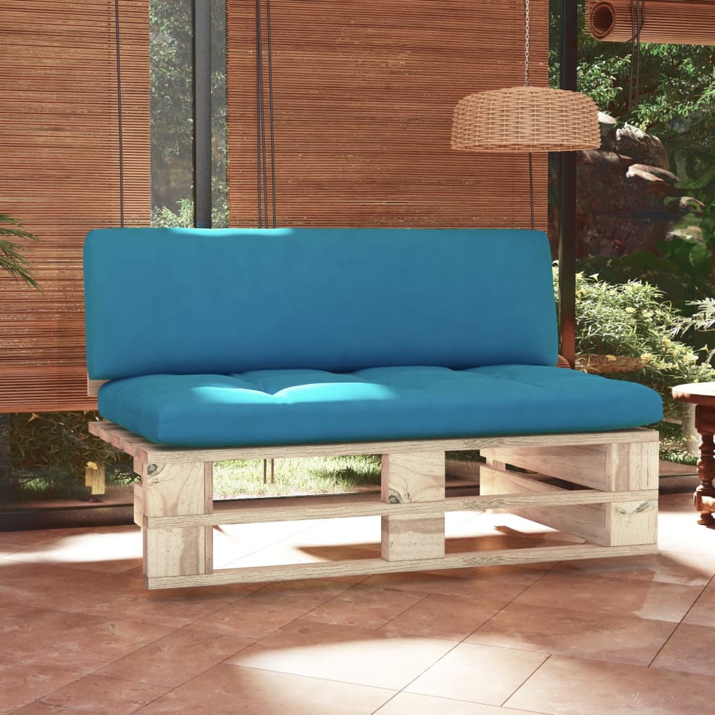 vidaXL Outdoor-Mittelsofa Paletten Imprägniertes Kiefernholz