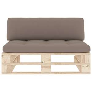 vidaXL Sof&aacute; central de palets para jard&iacute;n madera pino impregnada