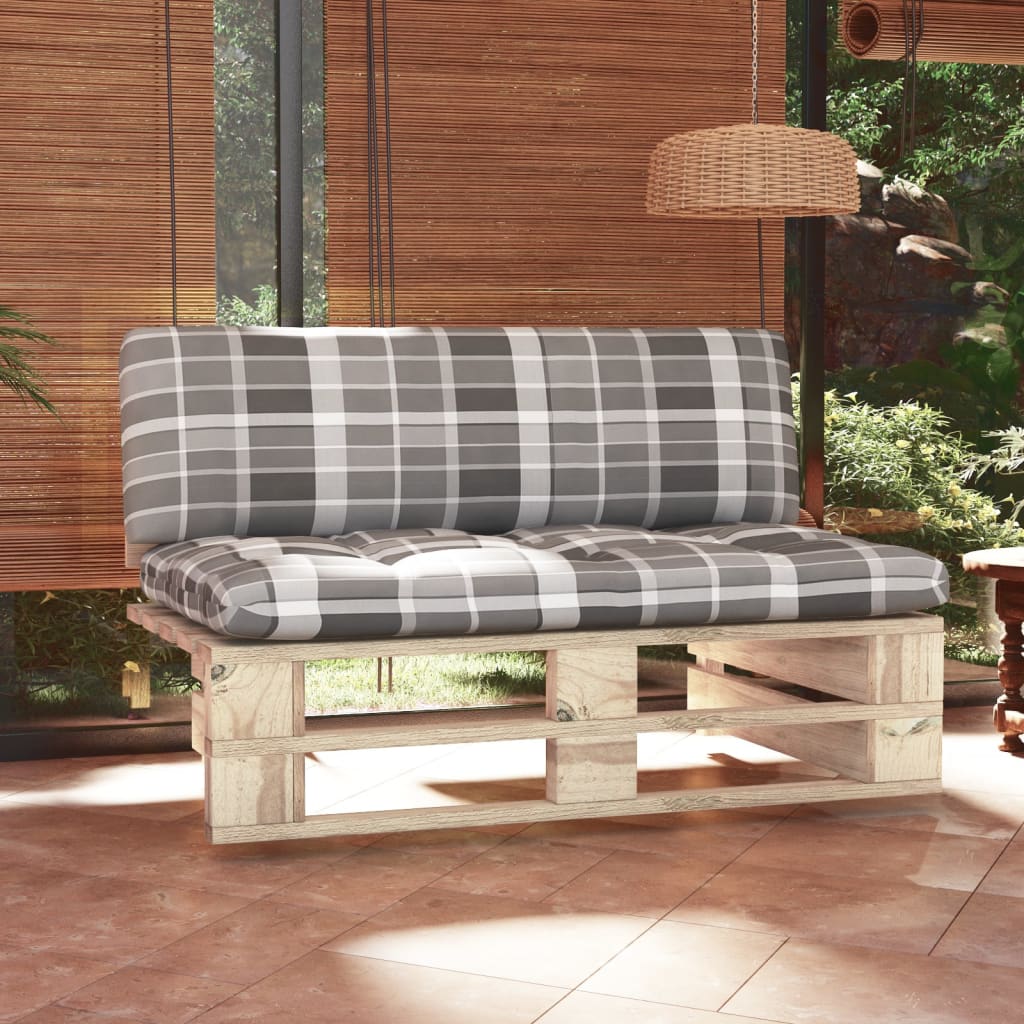 vidaXL Outdoor-Mittelsofa Paletten Imprägniertes Kiefernholz