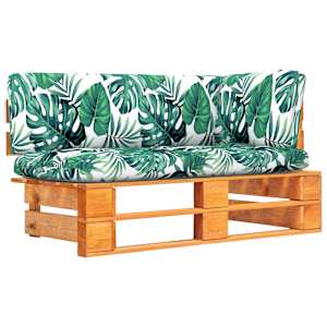 Vrtni kotni kavč iz palet medeno rjava impregnirana borovina