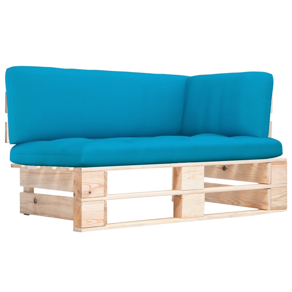 vidaXL Outdoor-Ecksofa Paletten Kiefernholz Imprägniert