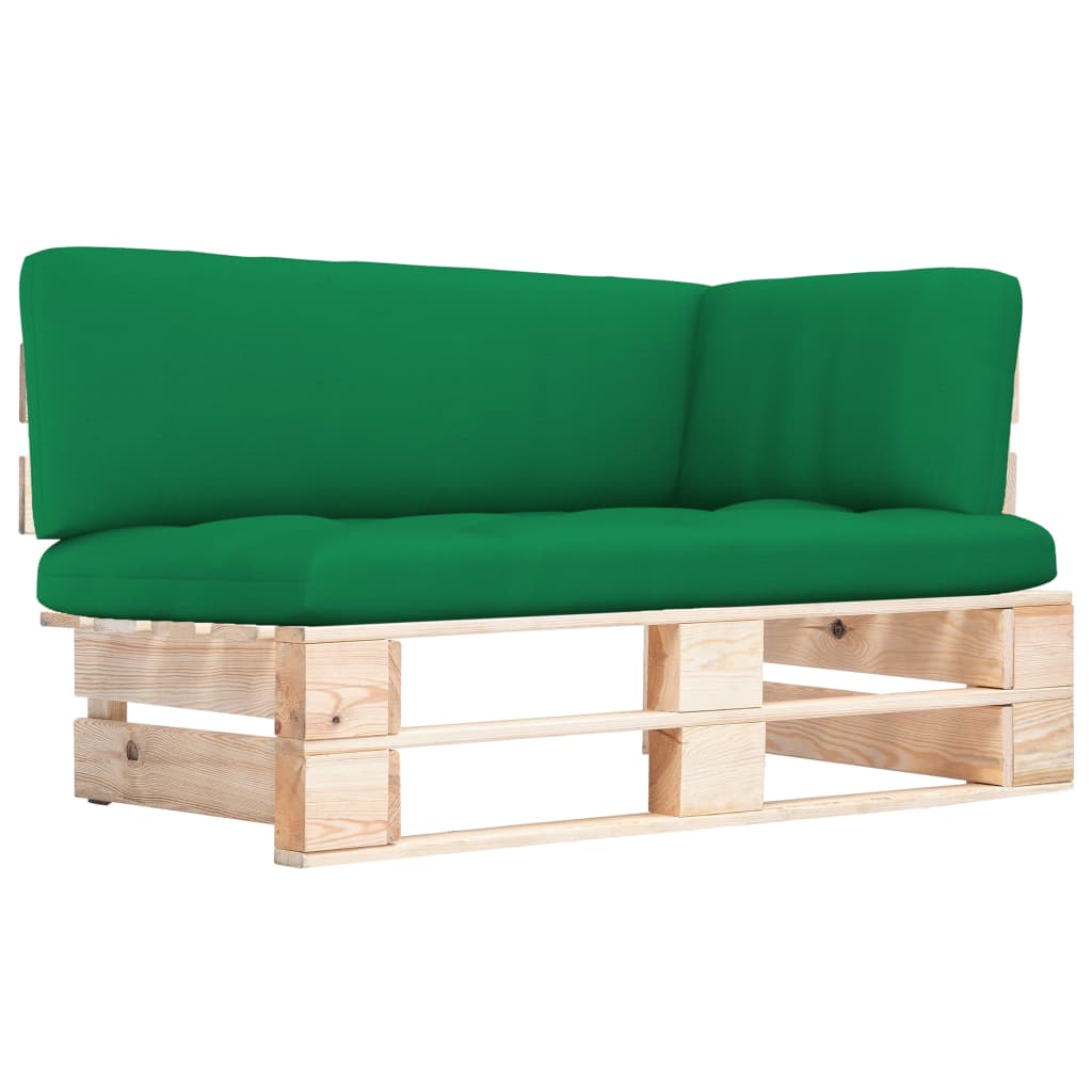 vidaXL Outdoor-Ecksofa Paletten Kiefernholz Imprägniert