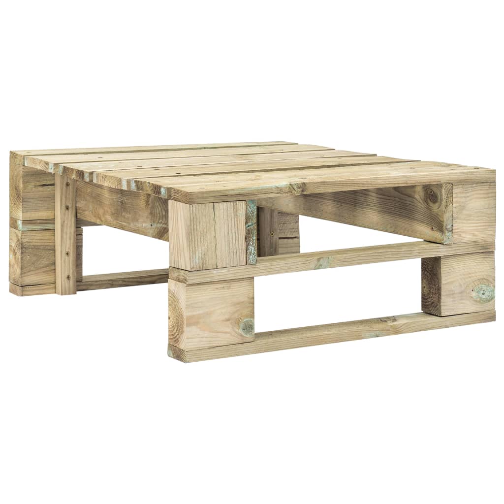 

vidaXL 4-delige Loungeset pallet met kussens groen geïmpregneerd hout