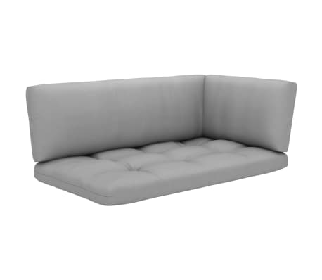 vidaXL Poilsio komplektas i&scaron; palečių su pagalvėlėmis, 4 dalių, pu&scaron;is