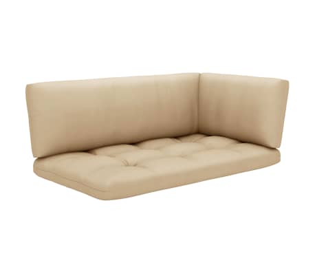 vidaXL 4-tlg. Paletten-Lounge-Set Grau Impr&auml;gniertes Kiefernholz