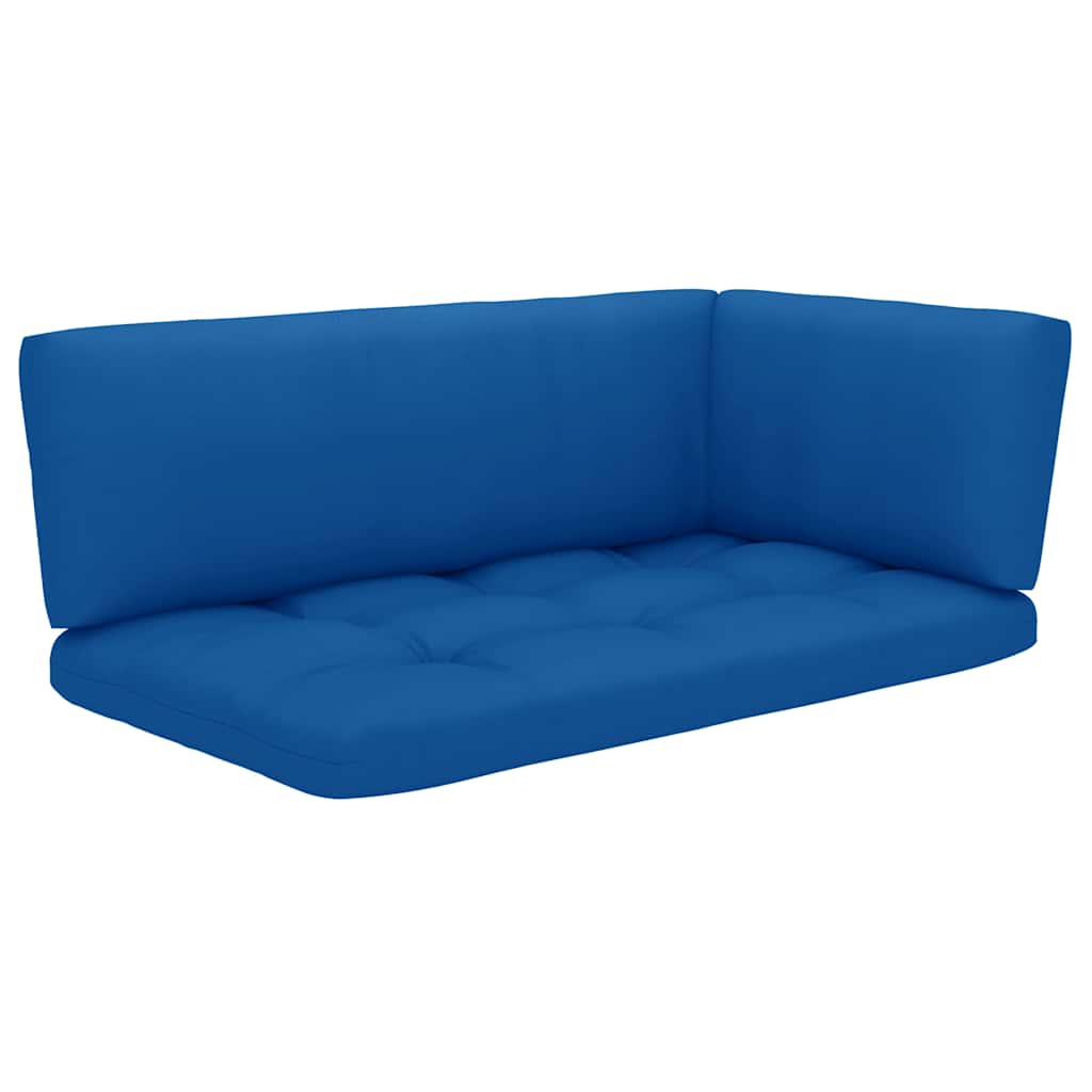 vidaXL 4-delige Loungeset pallet met kussens grijs geïmpregneerd hout, foto 2