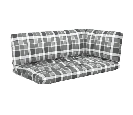 vidaXL Poilsio komplektas i&scaron; palečių su pagalvėlėmis, 4 dalių, pu&scaron;is