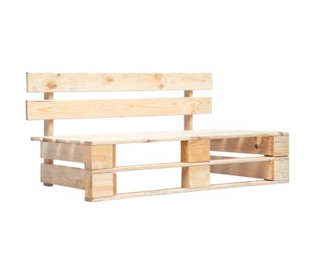 vidaXL Set mobilier paleți cu perne, 4 piese, lemn de pin tratat