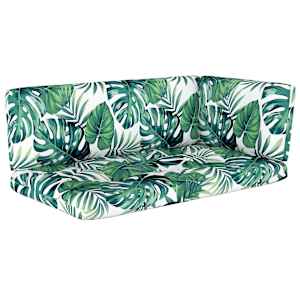 vidaXL Poilsio komplektas i&scaron; palečių su pagalvėlėmis, 4 dalių, pu&scaron;is