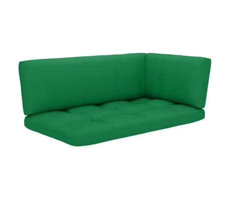 vidaXL Poilsio komplektas i&scaron; palečių su pagalvėlėmis, 6 dalių, pu&scaron;is