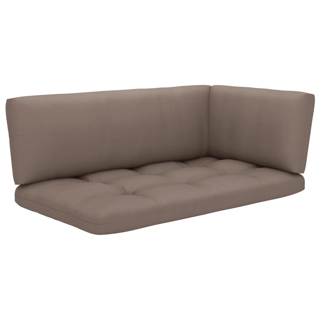 

vidaXL 6-delige Loungeset pallet met kussens grijs geïmpregneerd hout