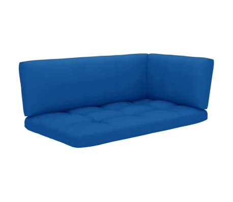 vidaXL Poilsio komplektas i&scaron; palečių su pagalvėlėmis, 6 dalių, pu&scaron;is