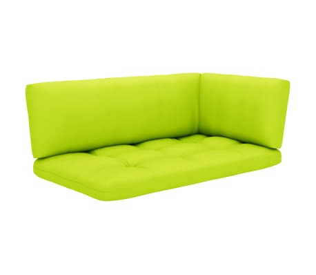 vidaXL Poilsio komplektas i&scaron; palečių su pagalvėlėmis, 6 dalių, pu&scaron;is