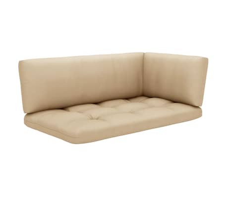 vidaXL 6 Piece Pallet Lounge Set & Cushions Grey Impregnated Pinewood