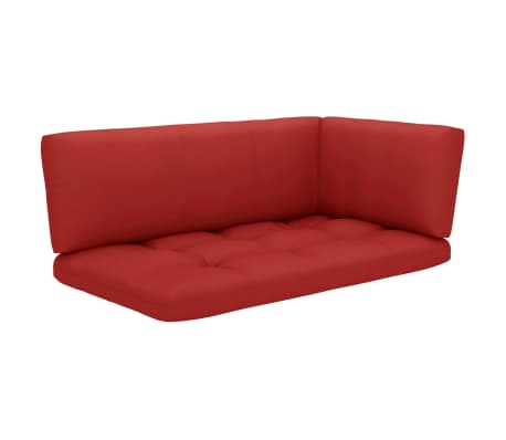 vidaXL Poilsio komplektas i&scaron; palečių su pagalvėlėmis, 6 dalių, pu&scaron;is