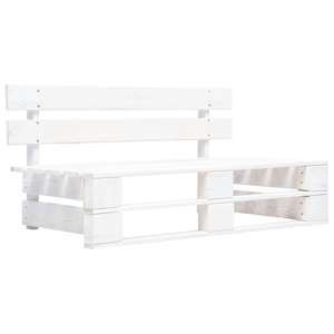 vidaXL Set Divani in Pallet con Cuscini 6 pz in Pino Impregnato Bianco