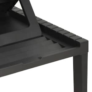 Zahradní lehátko plast antracitové - obrázek 6