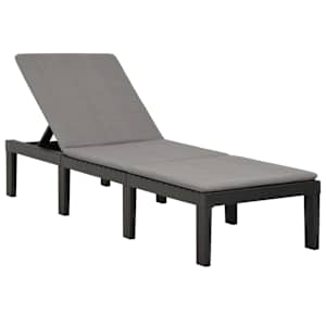vidaXL p&auml;evitustool istmepadjaga, plast, antratsiithall