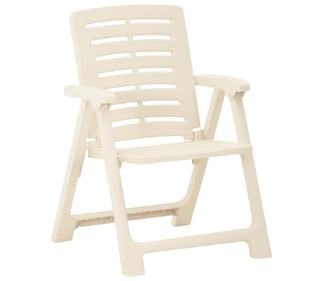 vidaXL Tuinstoelen 2 st kunststof wit